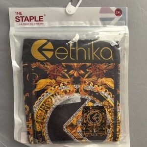 Ethika Black and Gold Boxer Briefs 2XL